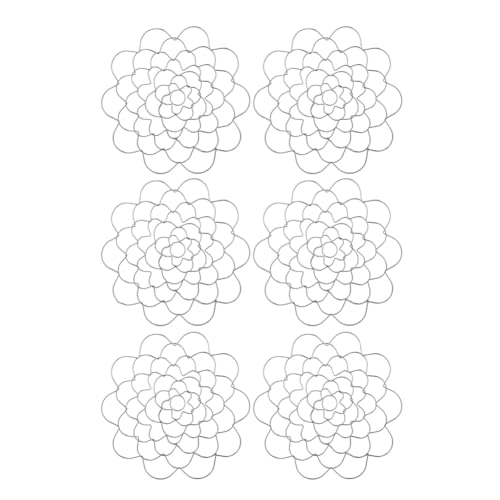 Insert de fleur en métal Cosmin solide - Support arrangement floral 20,3 cm de fer