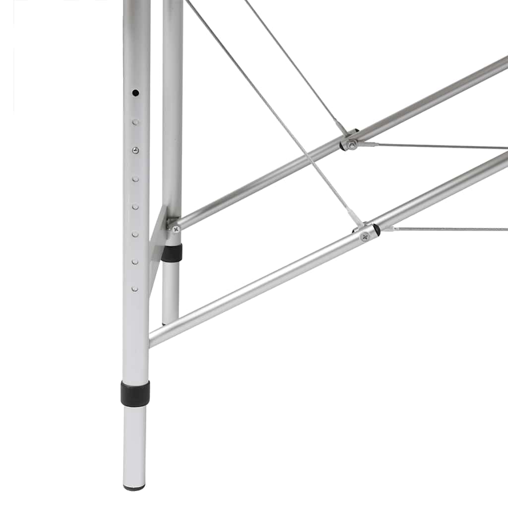 Refined Mesa Camilla de Masaje de Aluminio Plegable de Tres cuerpos Negros