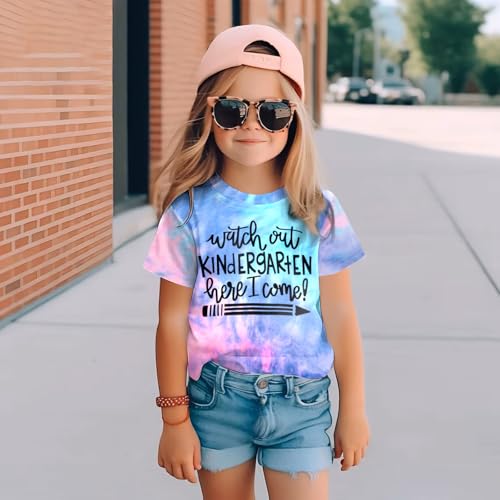 Image of Kindergarten Shirts for Girls Watch Out Kindergarten Here I Come Shirt Kids Back to School T Shirt Children School