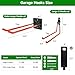 NRCUWI Garage Hooks Heavy Duty, 12 in + 7.5 in Long Garage Wall Storage Hooks for Hanging Yard Tools, Chairs, Bulk Items, Car Tires, Utility Ladder Hook Shed Organizer 4 Pack- Orange