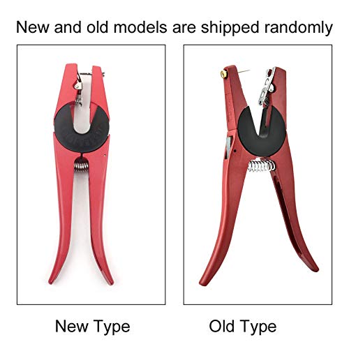 Foto von Ohrmarkenzange für Rinder, Tierohrmarkenzange für Nutztiere, Ohrmarkenapplikator für Kuh, Schaf, Ziege, Schwein usw.