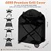 Onlyfire Barbecue Cover, Grill Cover for Weber Q 100/1000 and 200/2000 Series Gas Grill with Portable Cart, Waterproof, Heavy Duty, 600D Oxford, 89cm x 44.5cm x 82cm