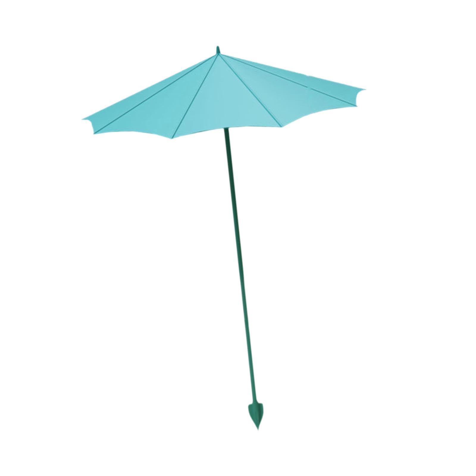 Mini Plant Umbrella for Outdoor Plants, Blue PP, Diameter 26.5cm Height 44cm, with Ground Stake, 1 Count-image-11