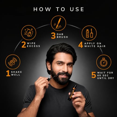 Image of Instant White Hair Fixer for Men with Amla | Beard & Hair Touch-Up Wax