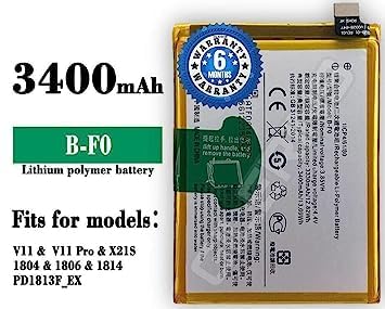 Image of Original B-F0 Battery for Vivo V11 /V11 Pro 1804 /1806 /1814 / PD1813F Battery with 6 Month Warranty****(P89)