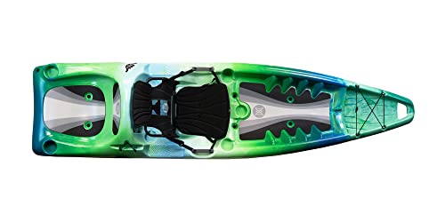 Image of Perception Hangtime 11 Kayak - Recreational Kayak with Reclining Seat - Rear Seat for Lounging - 11 ft