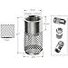 WSDMAVIS 1Pcs 304 Stainless Steel Hose Inlet Strainer Filter Rust-Proof Water Pump Suction Strainer Screen for Dia 25mm High Pressure Water Pump Sprayer & Plumbing Systems