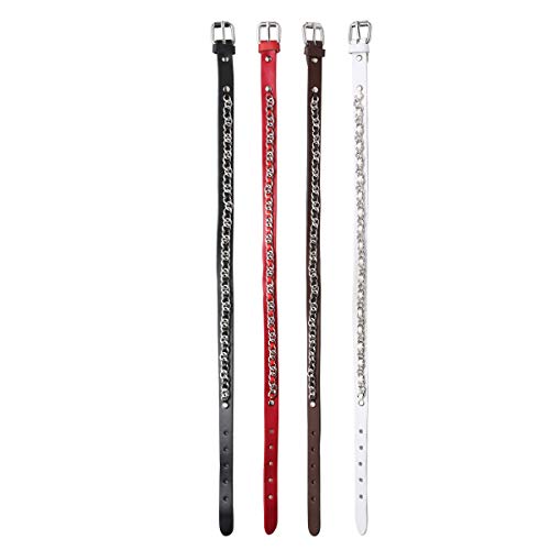 Ailianer Long Genuine Leather Cuff Bracelet Double Layer Punk Metal Braided Bracelets Wristbands Adjustable Belt Wrap Bracelet Handmade Jewelry For Men Women Black #TOP6