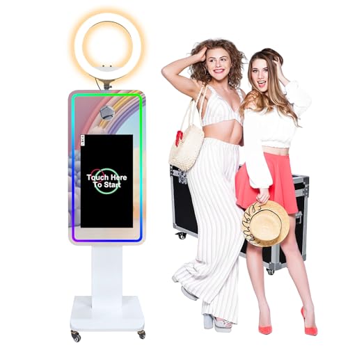 Mirror Photo Booth with 21.5 Touchscreen & Printing
