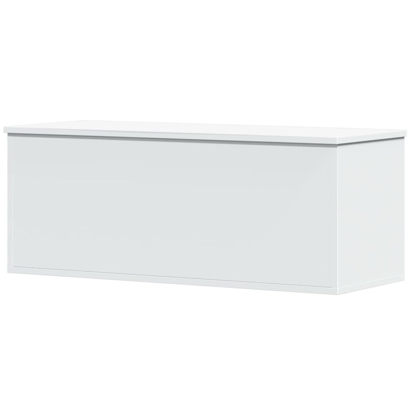 Homgoday Truhe mit Deckel Holztruhe Aufbewahrungstruhe Aufbewahrungsbox Spielzeugkiste Kissentruhe Aufbewahrungskiste für Flur Schlafzimmer Wohnzimmer Weiß 90x35x35 cm Holzwerkstoff