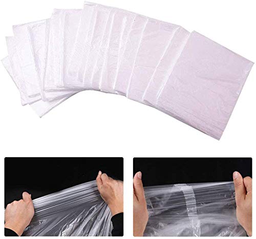 DBXOKK Película Plástica Envoltura Corporal Desechable 50/100 Piezas 82.6 × 43.3 Pulgadas Forros Mantas Sauna con Aberturas Laterales Abiertas Accesorios Mantas Sauna Infrarrojos Lejanos(100-pieces) Cover