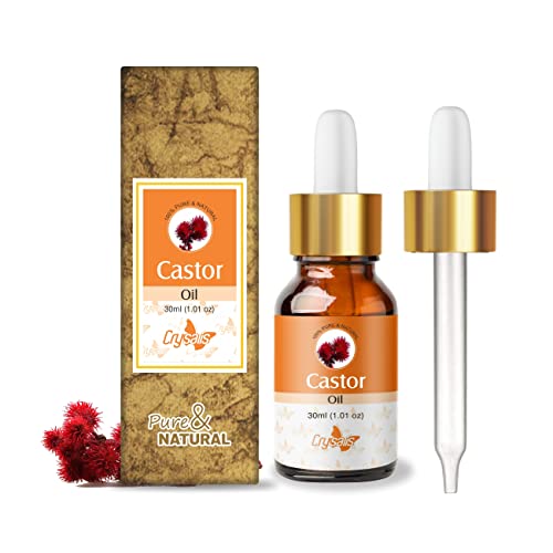 Image of Crysalis Castor Oil 30 ml (1.01 fl oz) - Thick Versatile Carrier Oil for Skincare, Haircare, DIY Formulations, Soaps & Cream Blends
