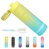 CodiCile Borraccia Sportiva 1L, senza bpa Bottiglia di Plastica Eco-friendly bottiglia acqua per Calcio, Tennis, Cricket, Badminton, Basket, Palestra, Campeggio Esterno, Ciclismo