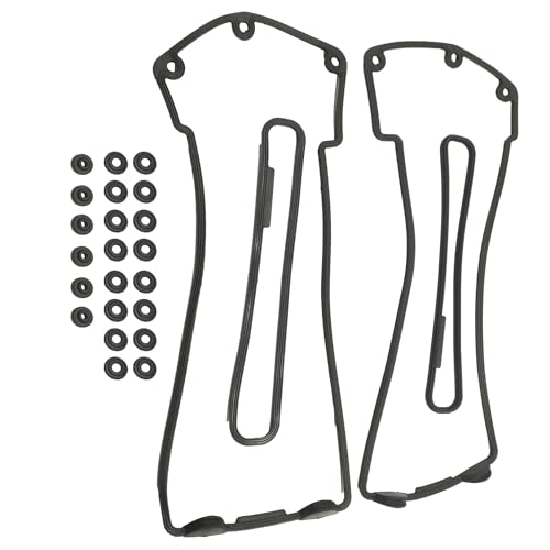 Image of PartsFlow Valve Cover Gasket Set & Grommets For 1999 2000 2001 2002 2003 2004 2005 BMW 540i 740i X5 E38 E39 E53 M62 B44