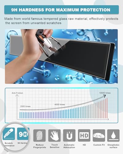 Image of CDEFG 3Pcs for 2026 Hyundai Tucson Screen Protector, Tempered Glass 2025 2026 Tucson (SE, SEL, SEL Convenience, XRT, Limited) Accessories 12.3 Inch All-in-One Touchscreen & AC Screen Cover