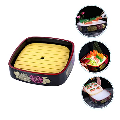 Plato sushi multifunción con patrón clásico de crisantemo miniatura 6