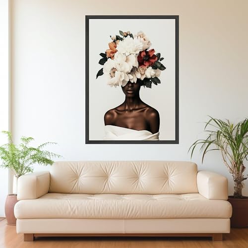 Décoration féminine moderne et luxueuse en toile de fleurs de qualité - 3