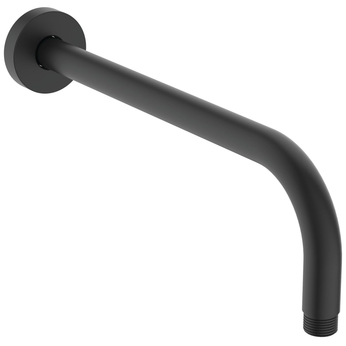 Ideal Standard - Idealrain, brazo de pared para alcachofa, soporte en L para ducha de 30 cm, negro seda