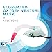 Endure Adjustable Adult Oxygen Venturi Mask with Accessories, Large Size (5)