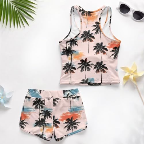 Tankini para niñas que evita rozaduras traje de baño dos piezas cómodo y fresco 4