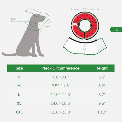 Image of Supet Sponge Dog Cone Collar Stop Licking After Surgery, Dog Donut Collar | Adjustable Dog Recovery Collar Alternative, Detachable Shield, Soft, Comfy Cone, Neck Pillow for Large Dogs