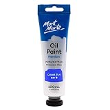 Mont Marte Oil Paint Premium, 3.4 US fl.oz (100ml) Tube, Cobalt Blue, Heavy Body Paint, Artist Quali