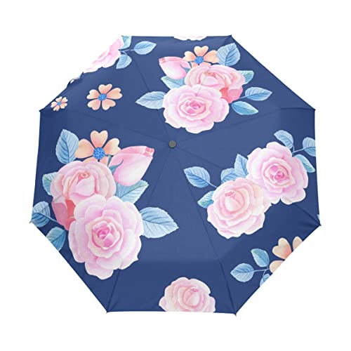 Parapluie pliant automatique résistant au vent pour femmes et enfants