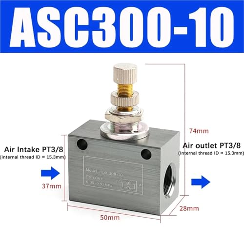 Vanne papillon pneumatique ASC300-10 pour automatisation et réglage de débit - 3