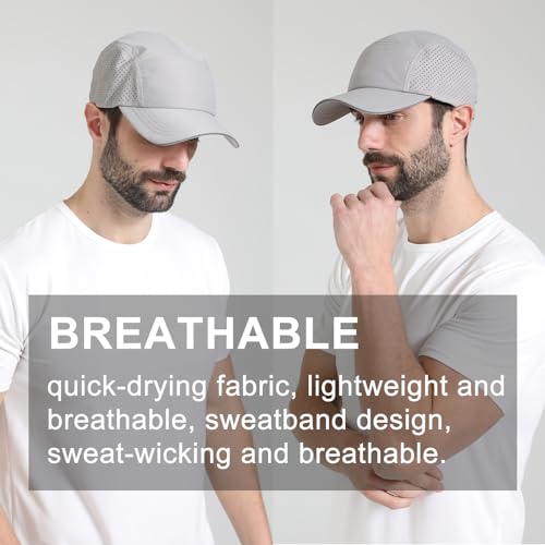 Image of Oversize XXL Mens Quick Dry Baseball Cap Cooling Breathable Mesh Sports Cap Lightweight Snapback Hat for Big Head