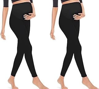 SHAPERX Women's Maternity Ankle Leggings Over The Belly Pregnancy Yoga Pants with Pocket Soft Active wear Work Pants Leggi... Price In India