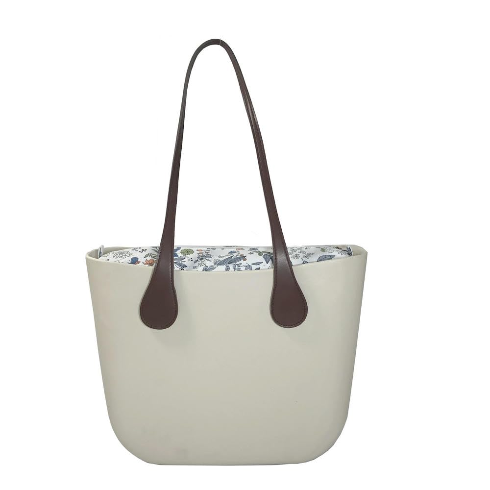 LIUXIN 3 in 1 85cm Griffe + Klassische Größe Körper Tasche + Einsatz Frauen Strand wasserdichte Eva Handtasche O Tasche Obag Stil Silikon Tasche