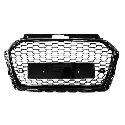 Grille de pare-chocs avant pour A3 2016-2018 nid d'abeille noir OE 8V3853651AA