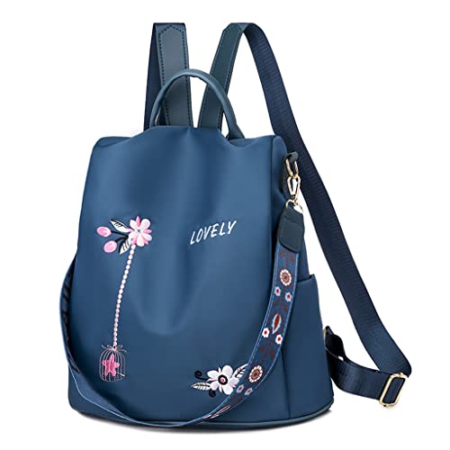 Mochila Impermeável Escolar Fashion Feminina Azul