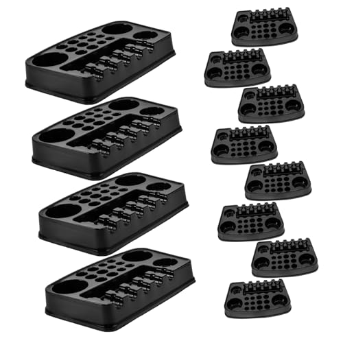 Beavorty Tattooing Supplies 12pcs Plastic Ink Palette Set Sturdy Pigment Ink Holders Stable Base Easy to