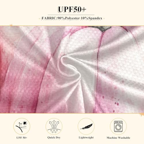 Pink Pumpkins Autumn Leaves Boys Rash Guard Long Sleeve UPF 50+ Boys Swim Shirt Quick Dry Shirt for 3-12 Years4