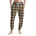 FQZWONG Men's Pajama Pants Lightweight Soild Loungewear Comfy Jogger Sleep Pant Casual Pj Bottoms with Drawstring Pockets（2-Brown,3X-Large