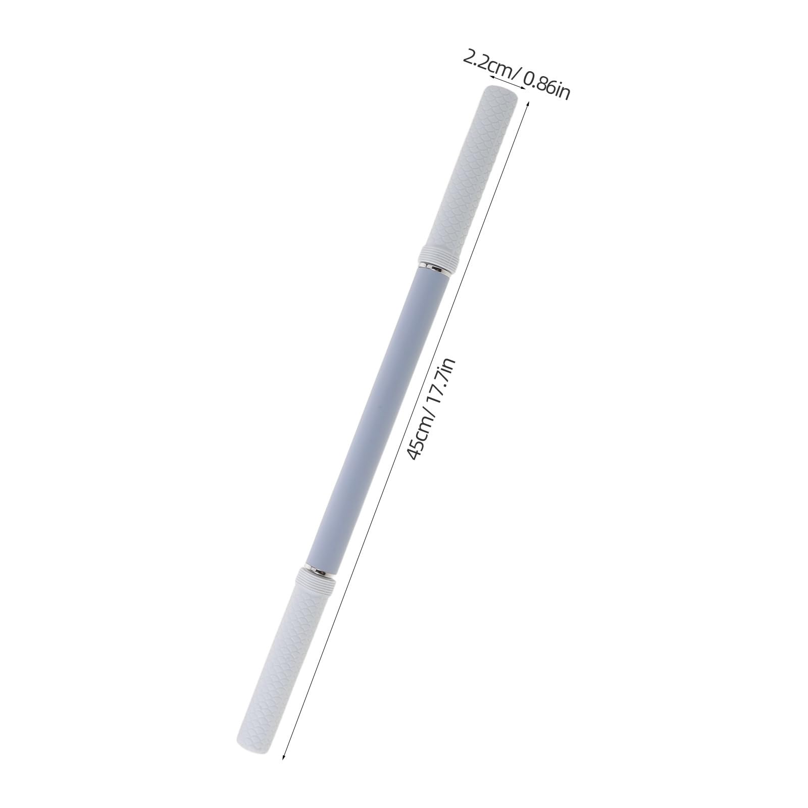 Lurrose Rodillo muscular de mano, rodillo de masaje corporal de 45 cm (17,7