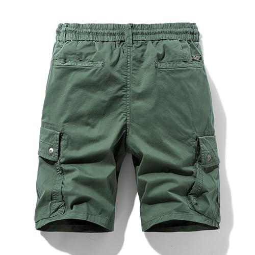 Bermuda cargo 3/4 pour homme en coton respirant et ample