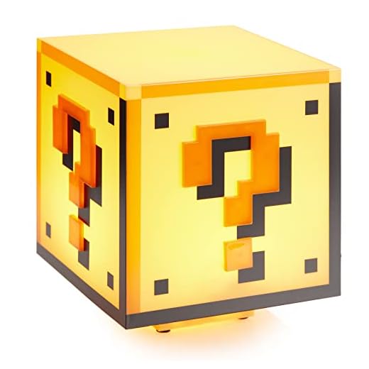 Super Mario Bros Lampe Bloc 18 cm