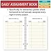 Student Planner Daily Format for Elementary School (S85-Red) 5.5 x 8.5