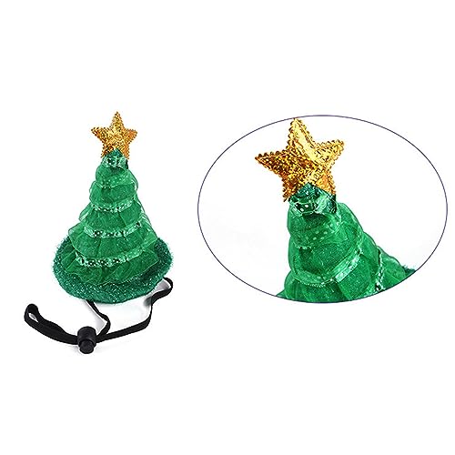 Sombrero disfráz árbol de Navidad para perros y gatos miniatura 6