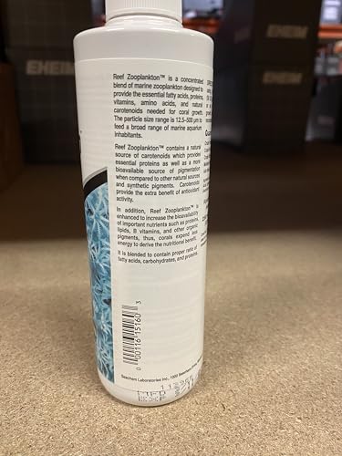 Seachem Reef Zooplankton 250ml Alimento Corais Reef Marinho Seachem Para Peixes