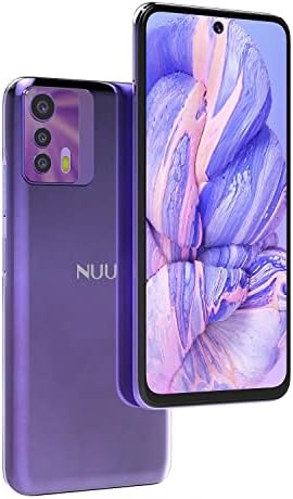 NUU B20 5G | Unlocked Android Smartphone | 6.5” FHD+ Display | 90Hz Refresh Rate | 48MP Triple Camera | 128GB + 8GB RAM | 5000mAh Battery | 18W Fast Charge | Android 12 | Daydream Purple