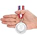 strongzhuo 3pcs Gold Silver Bronze Award Medals with Ribbon Winner Awards Olympic Style for Sports Meeting Sports Events