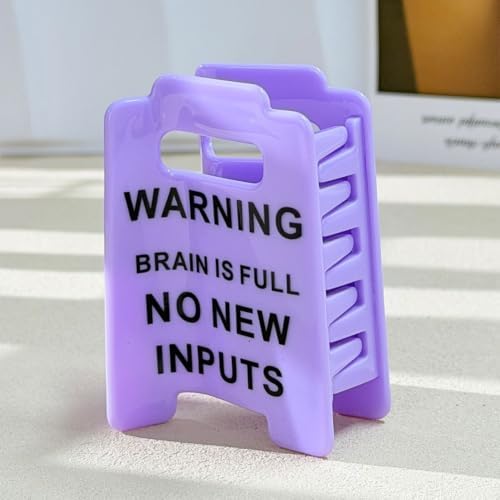 Caution Overstimulated Hair Clip, Funny Do Not Approach Hair Claw Clips - 1