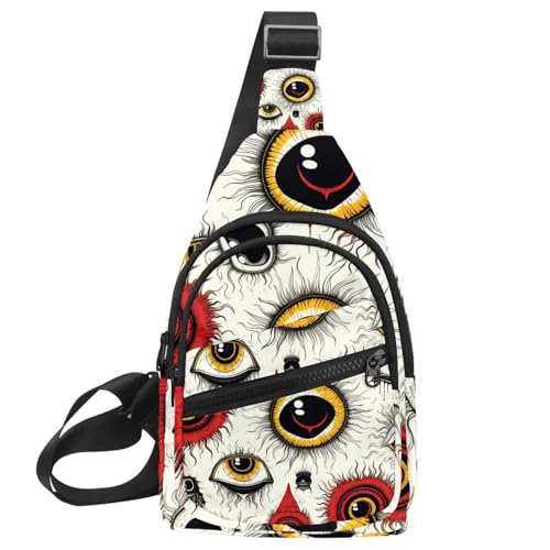 Sac à dos à bandoulière pour voyage et randonnée au style Halloween