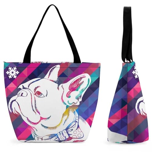 Nœud papillon chien sac à main pour femme grand sac de shopping de voyage