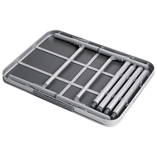 Table de camping Bo-Camp gris 60x45 cm compacte pour extérieur - 5