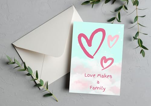 Adoption Day Card Love Makes a Family Happy Adoption Day