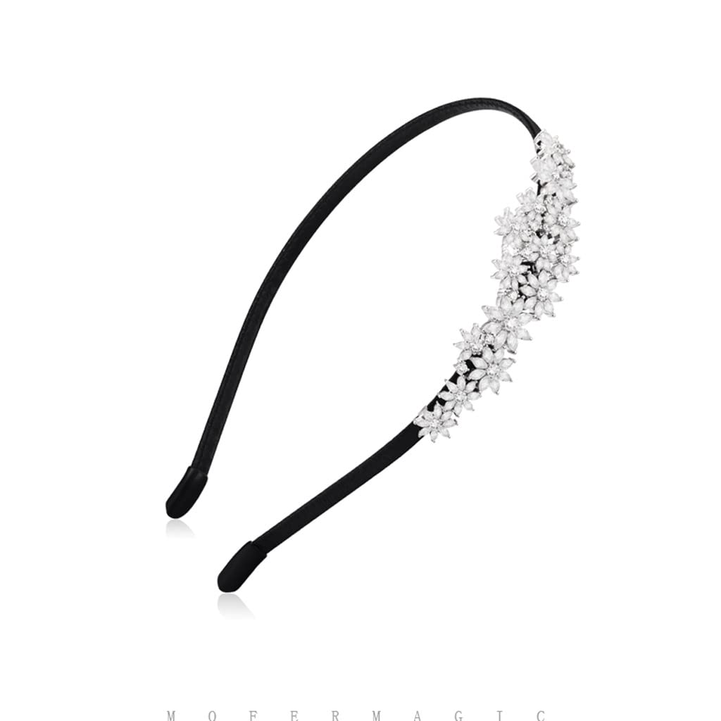 Bobinas Para El Cabello Con Cola De Caballo Gomas Hermosa flor de diadema diaria diadema de novia cinta horquilla cristal estilismo diadema cumpleaños navidad Bobinas para el cabello con cola de cabal